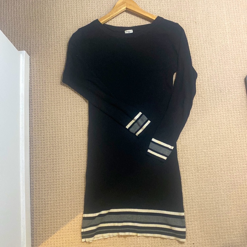 Black Sweater Dress - Medium